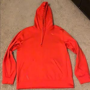 Nike orange therma-fit hoodie